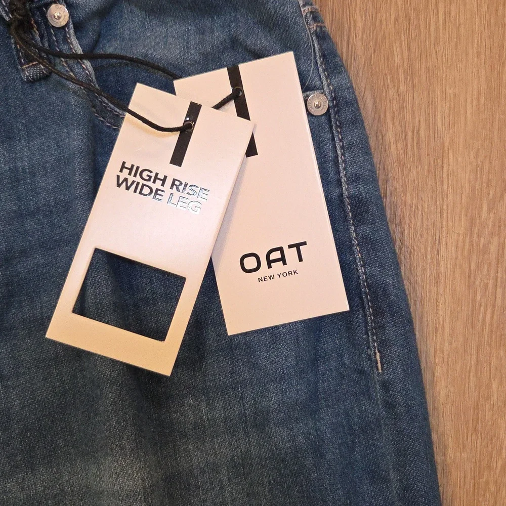 Oat New York Denim High Rise Wide Leg Jeans Size 6/28 - Picture 2 of 4